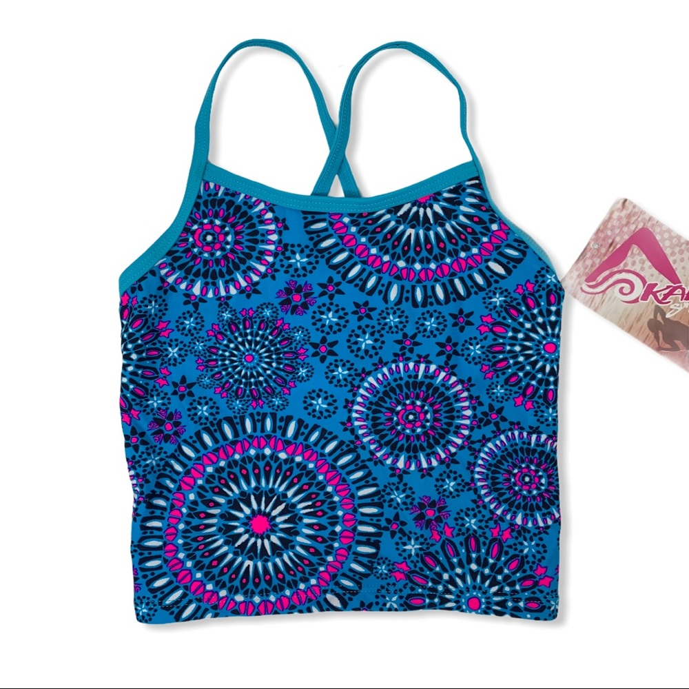 Kami blue tankini top new size‎ 5